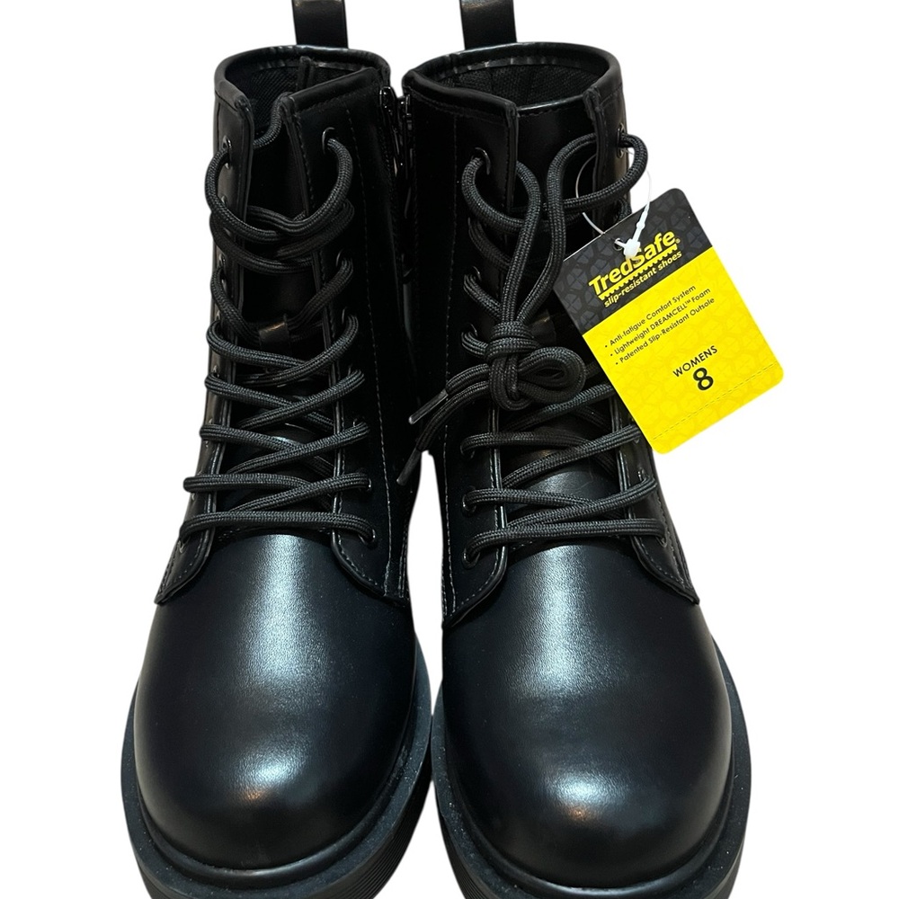 TredSafe Women's Black Lace Up Boots